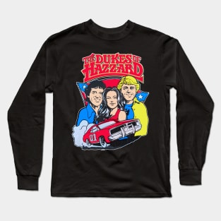 Dukes of Hazzard - Luke, Daisy and Bo Long Sleeve T-Shirt